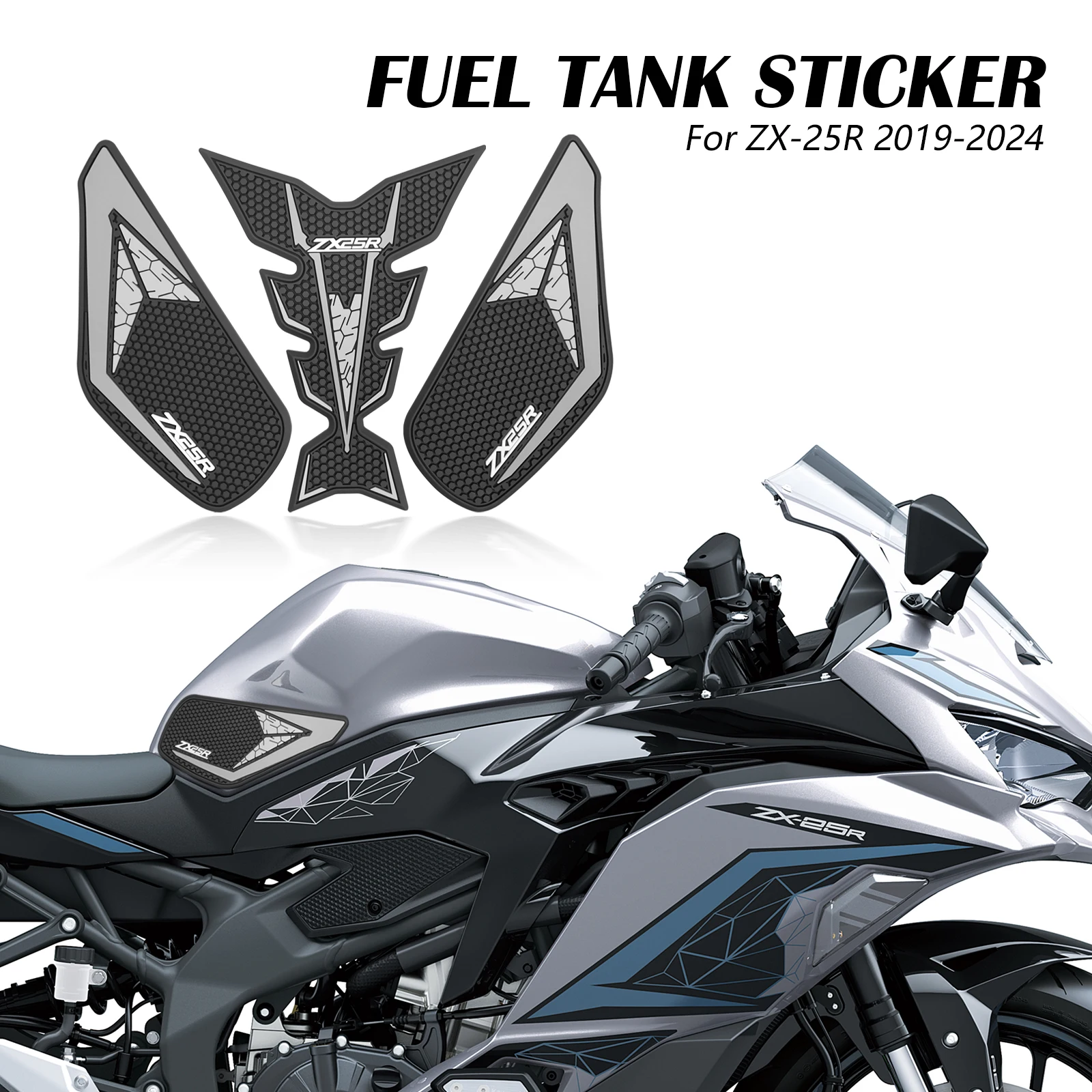 

Accessories 2019-2024 Motorcycle For ZX-25R Motorcycle Sticker Tank Pad Protection Kit Tankpad ZX 25R 25R ZX