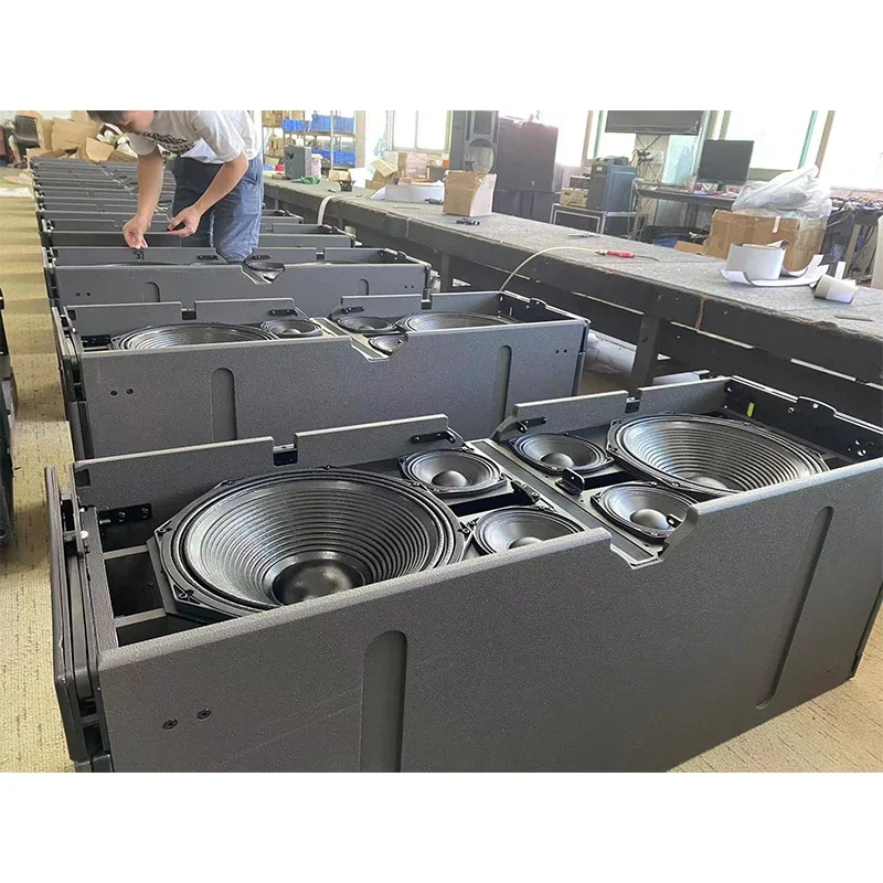 Professional Speaker Double 15 Inch Dj Bass Speakers Line Array Sound System
