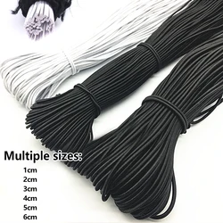 1/2/3/4/5/6mm High-Quality Round Elastic Band Cord Elastic Rubber white black Stretch rubber For Sewing Garment DIY Accessories