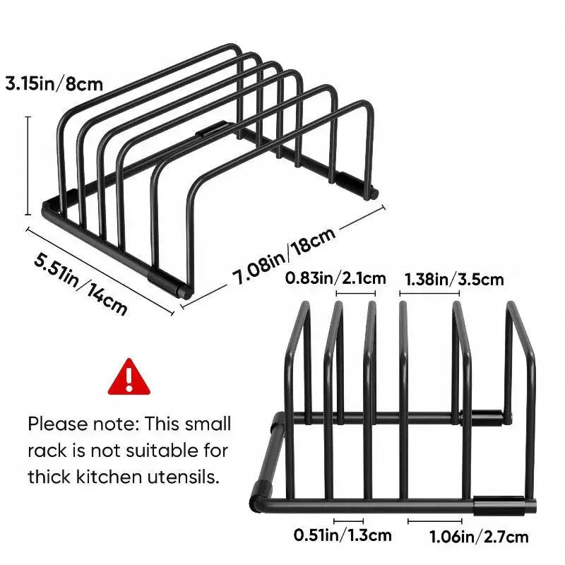 Stainless Steel Cutting Board Holder Cutting Board Stand, Chopping Board Storage Rack (1-Piece Set)