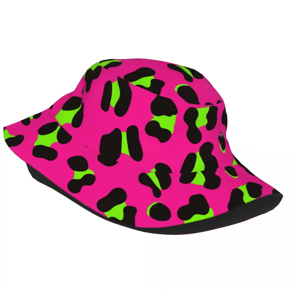 Fashion Leopard Bucket Hat Popular Desgin Hip Hop Fisherman Caps For Unisex Fashion Beach Travel Visor Hat Soft Fold Printed Cap