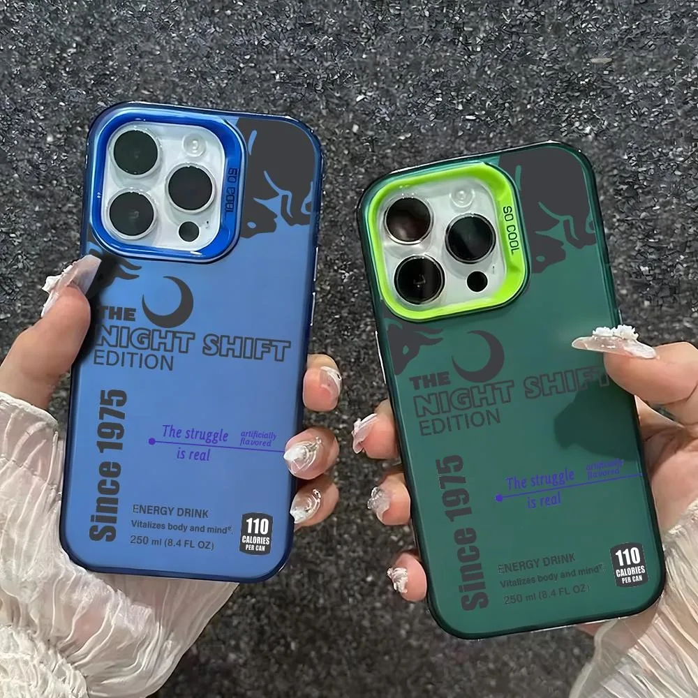 التدرج اللون الثور شرب تصميم جراب هاتف ل lMDColor الفضة شل ل lPhone 17 16 e 15 14 13 12 11 برو ماكس زائد #3