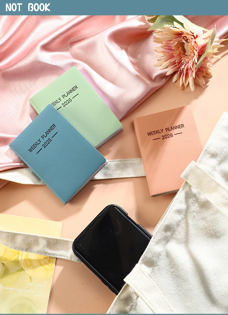 A7 Daily Planner Notebook Morandi PU Cover 10