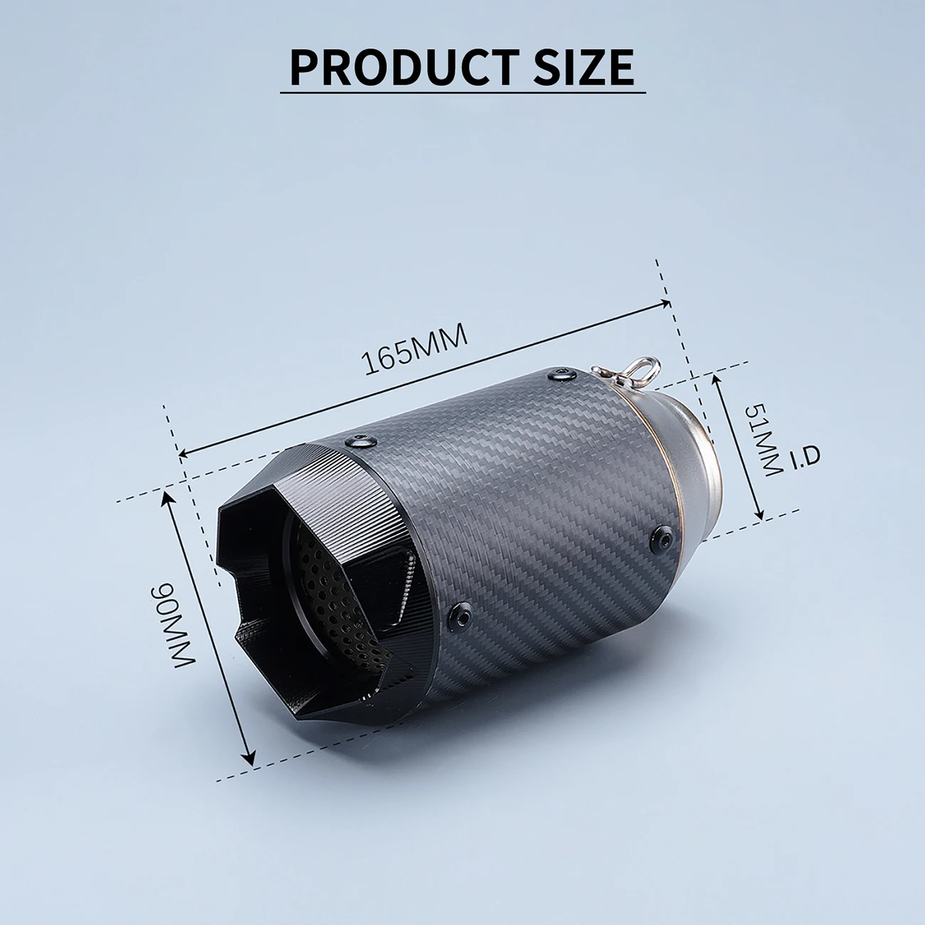 

short style Universal Moto Exhaust Pipe tail end Modification Connect Compatible Various Escape Tailpipe Models adapter suitable
