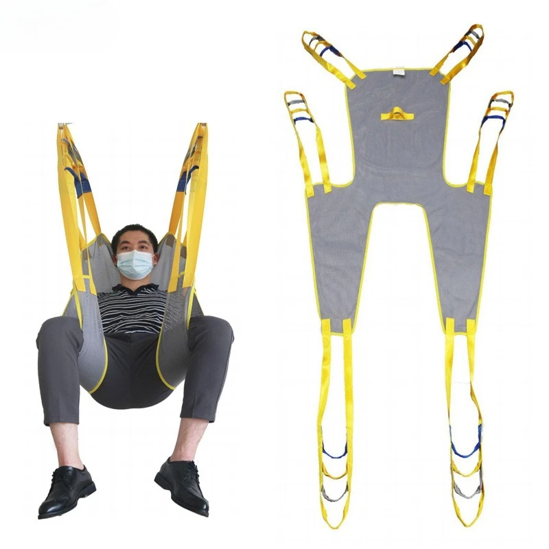 

Медицинский подъемник для пациентов с ограниченными возможностями, сетчатый тканевый ремень-разделитель открытого типа, регулируемый ремень для перемещения пожилых людей, реабилитационный пояс