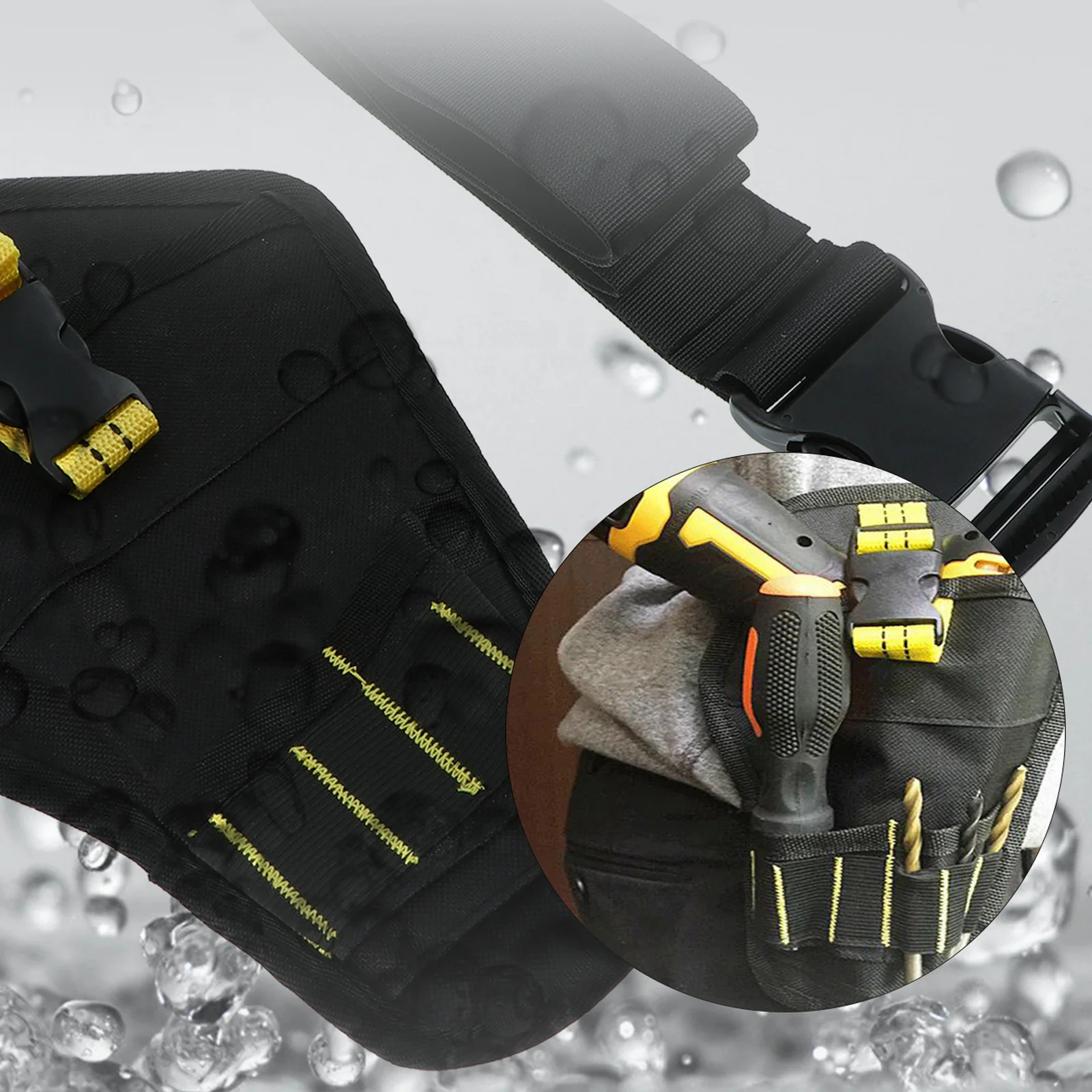 

Electric Drill Tool Kit Pouch Multifunctional Storage Bags High Quality Waterproof Durable Portable Electrician Pouch Tool