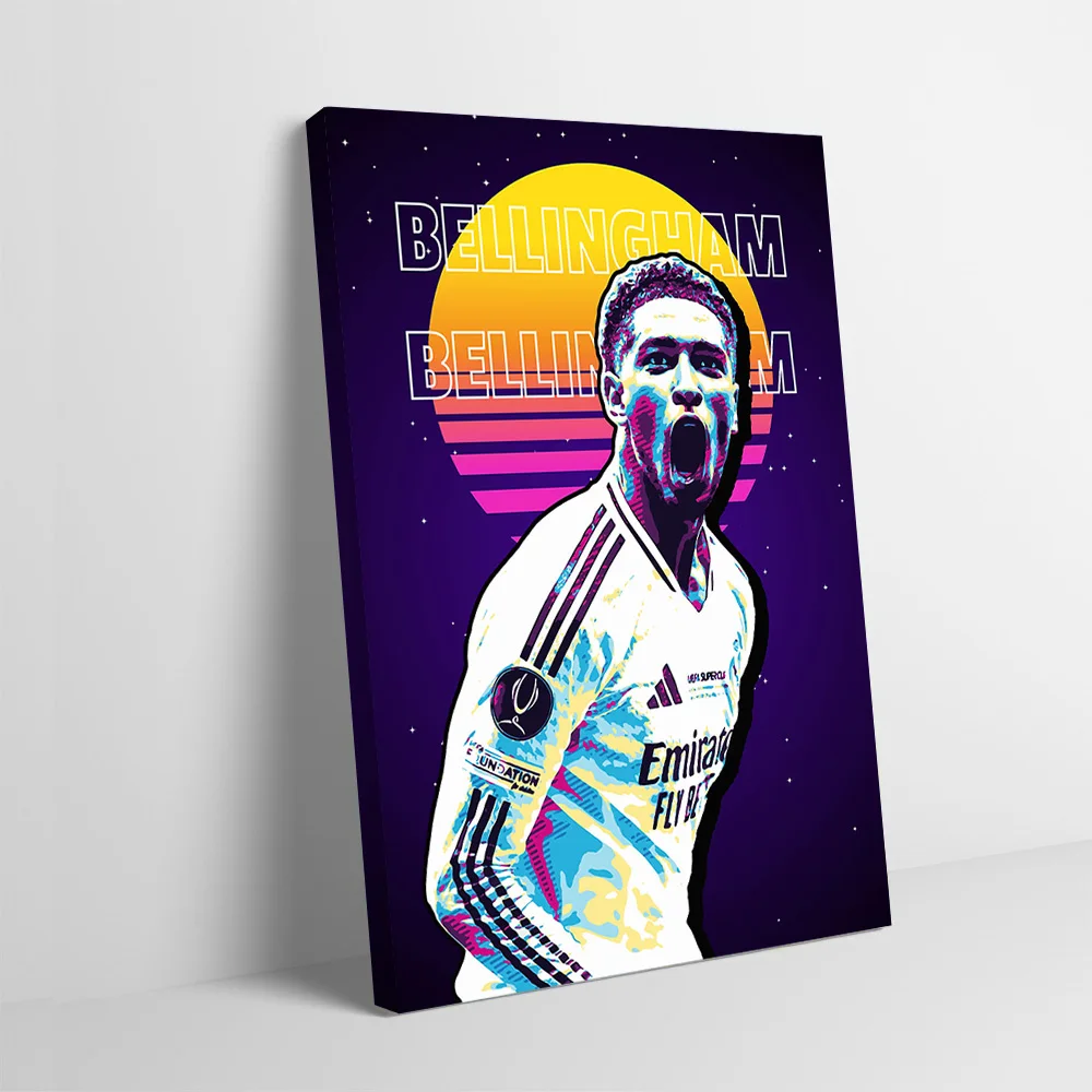 Football Player 10 Printing Poster Customizable Pictures Wall Art Canvas Painting for Aesthetic Decoration Bathroom Decor Room