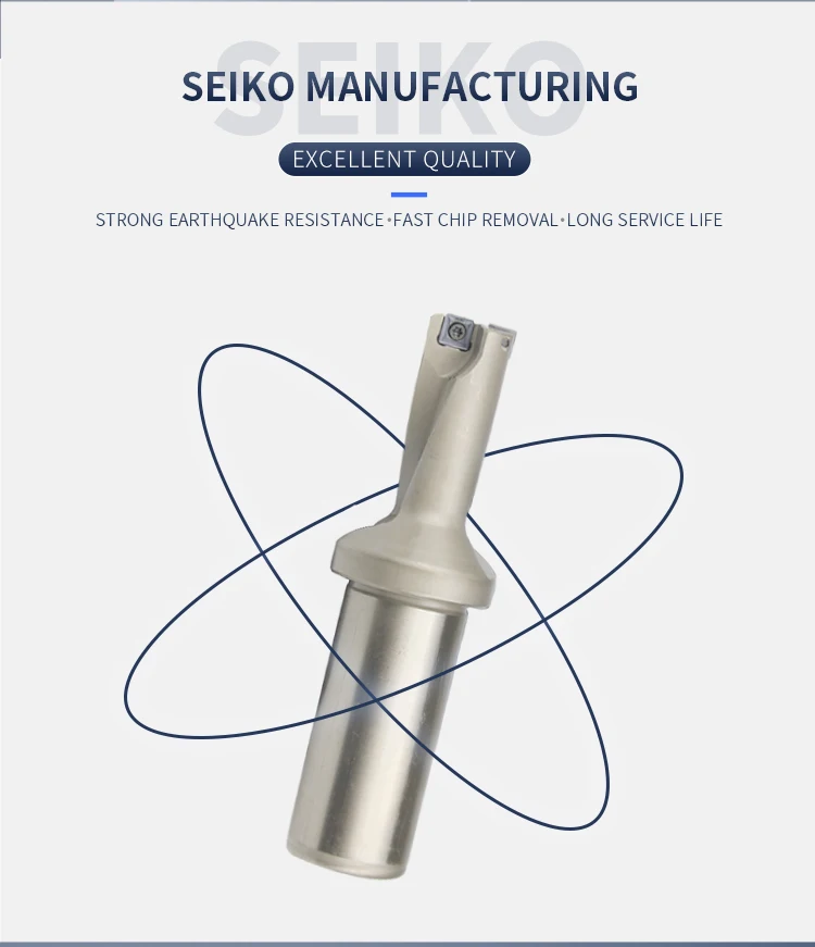 

CNC Lathe 4D U Drill SP Series C20/C25/C32 13mm-50mm with SPMG Indexable Inserts