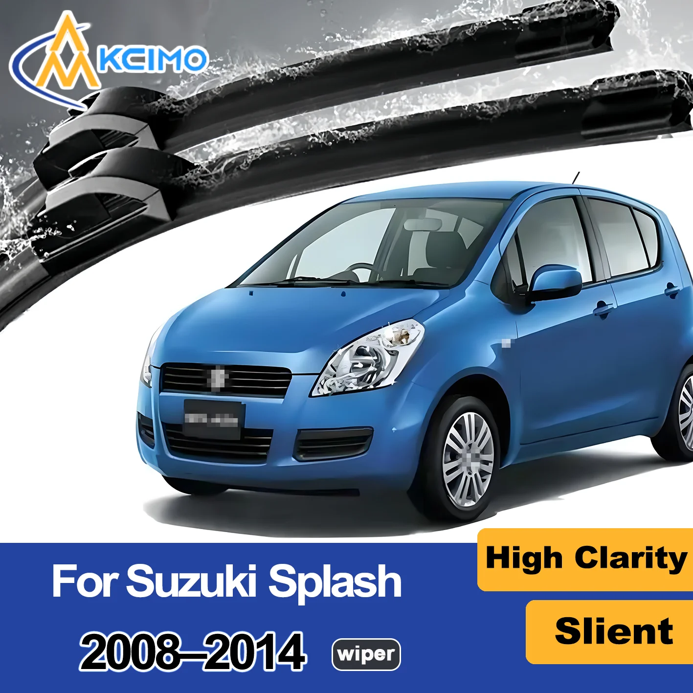 

2PCS New Wiper Blade for Suzuki Splash XB/EX 2008-2014 Opel Agila (Europe) Vauxhall Agila (United Kingdom) Maruti Suzuki Ritz