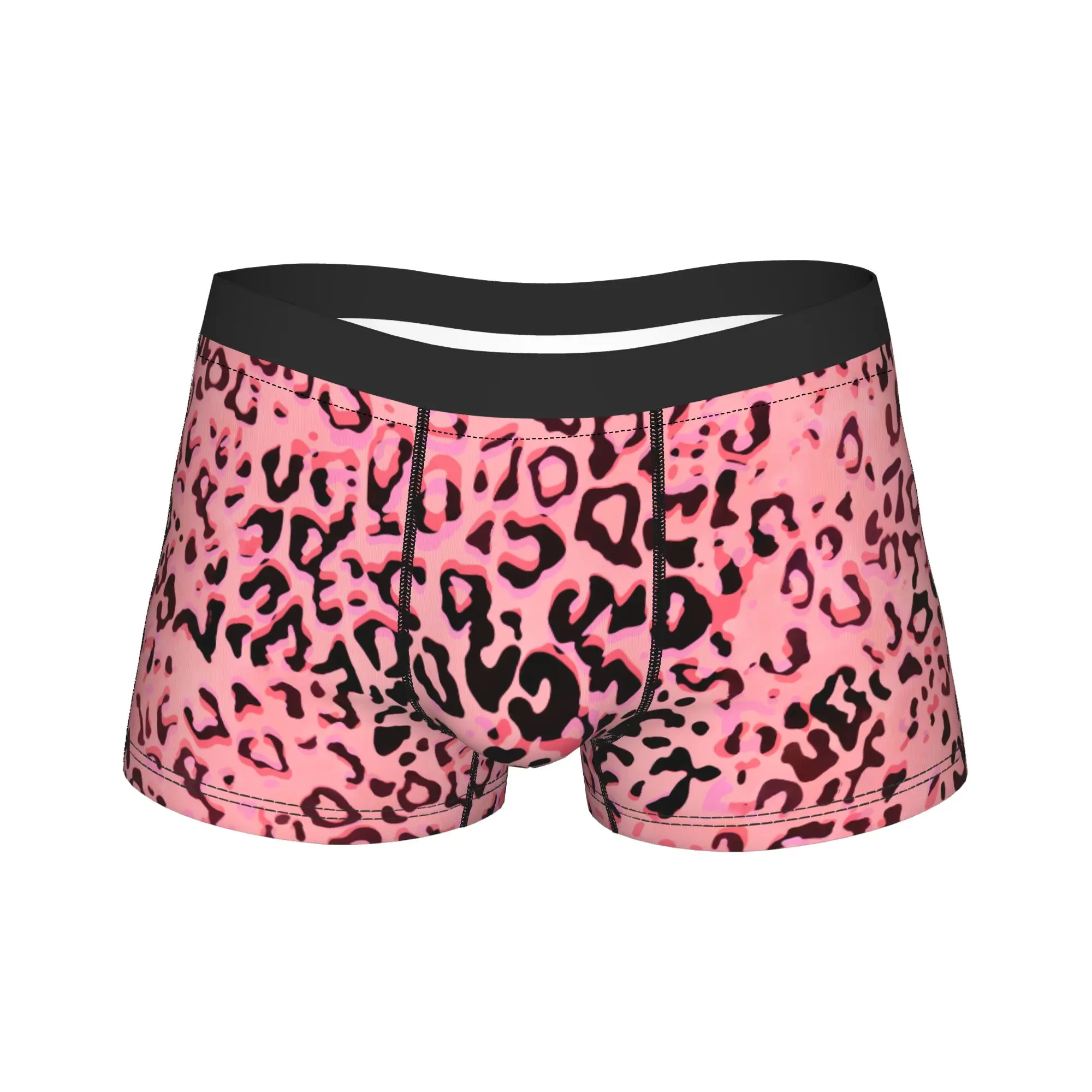

Man's Leopard print Boxers Briefs,Comfortable Underwear Underpants
