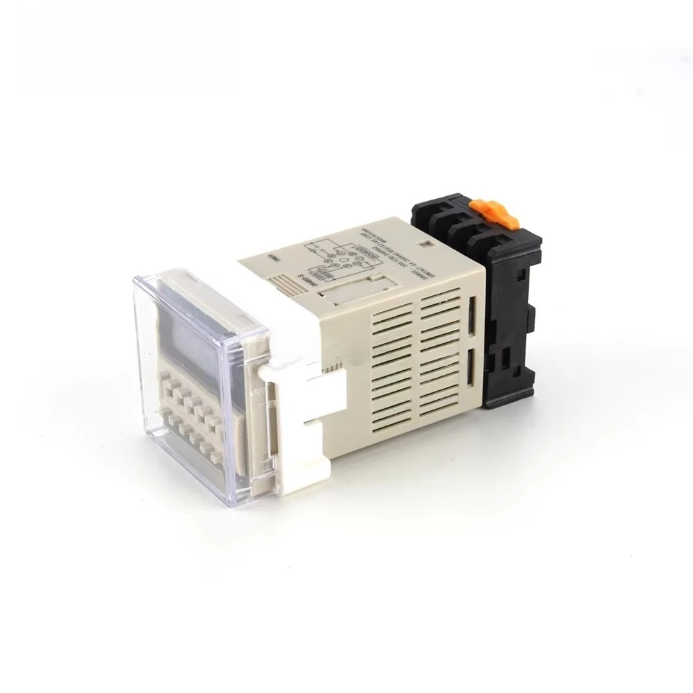 DH48S-S Time Switch Relay Digital Programmable 0.1S-99H With Socket Base AC/DC 12V 24V 36V 110V 220V 380V Repeat Cycle Timer