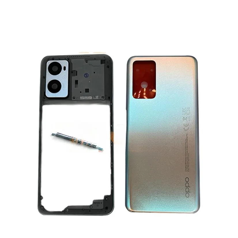 Battery Back Cover For OPPO A96 4G CPH2333 Middle Frame Phone Rear Housing Case Replacement