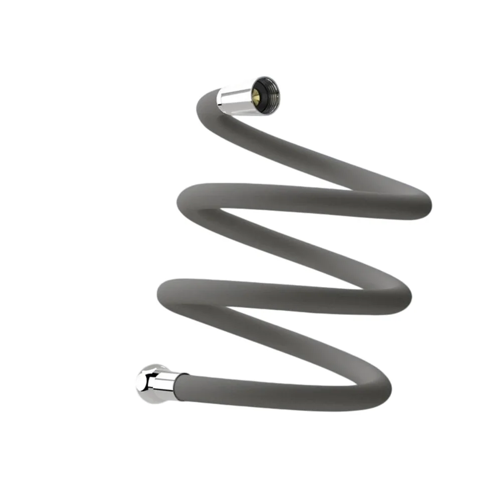 Flexible Shower Hose 1.5 Meter Silicone for RV Bidet Pet Bathing with G1/2 Tapered Hex Connectors and No Knot Design