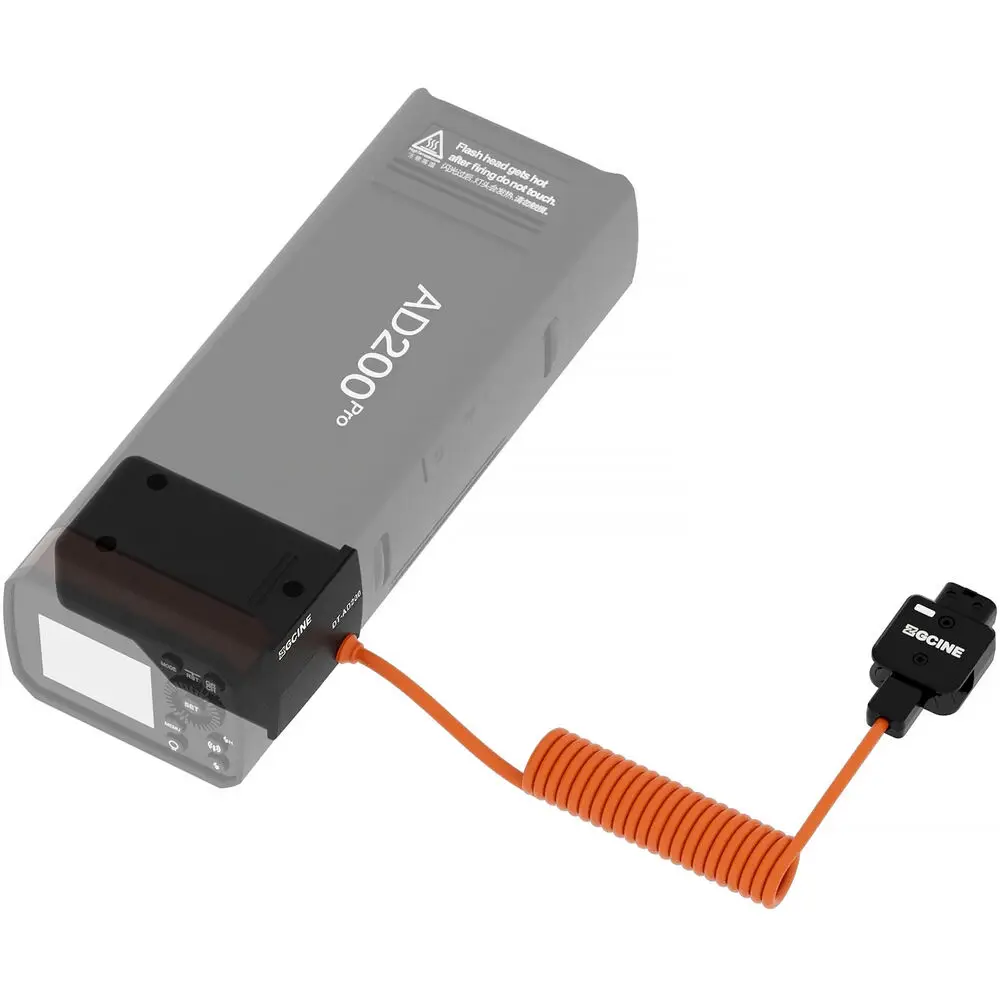 

ZGCINE D-Tap to Godox AD200 Series Coiled Dummy Battery Cable (23.6")