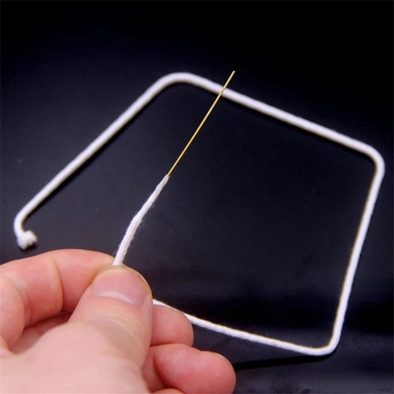 10pcs/Lot 30cm Long Universal Replacement Cotton Wire Wicks with Metal Needle For Zippo Kerosene Petrol Lighter Repair Accessory