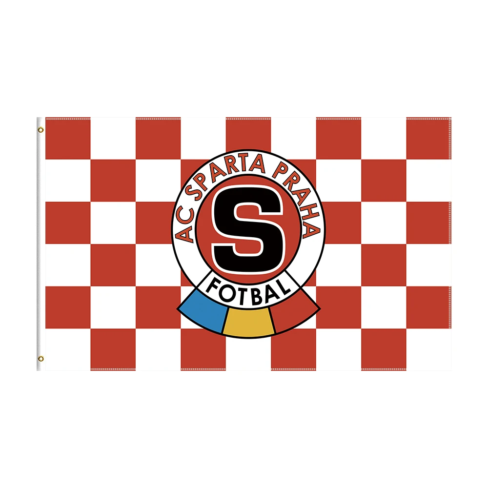 3x5 Ft AC Sparta Praha Flag Football Team Banner for Decoration