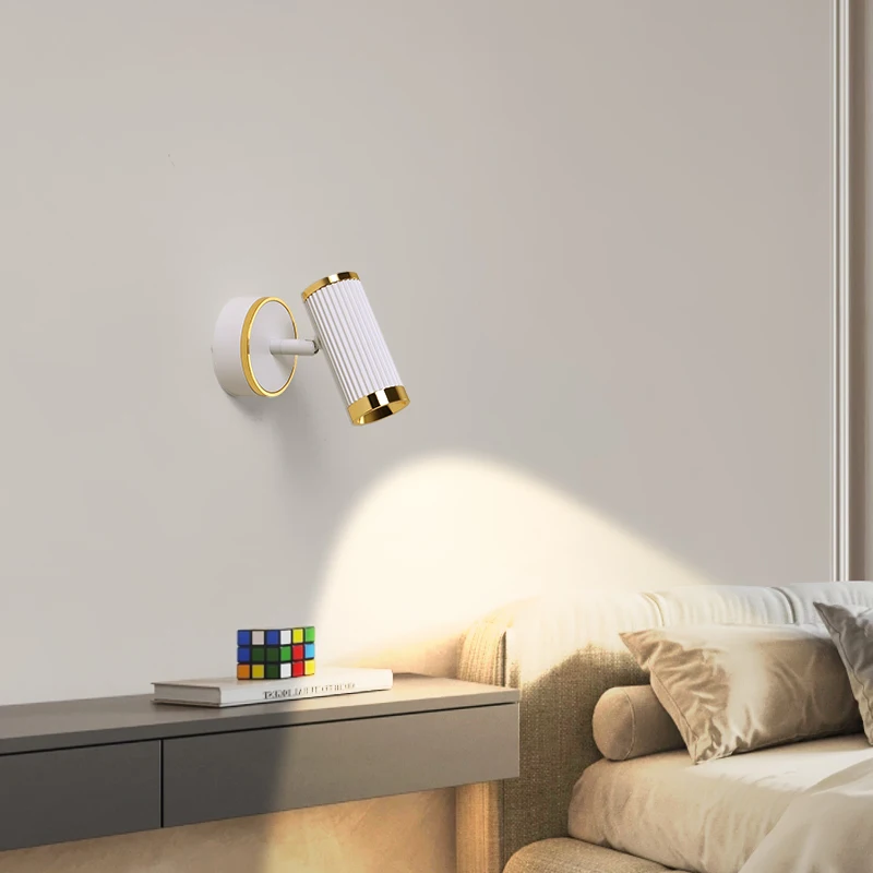 Bedroom Bedside wall lamp Study Living Room Spotlight Dining Room Rotating Spotlights LED Ceiling