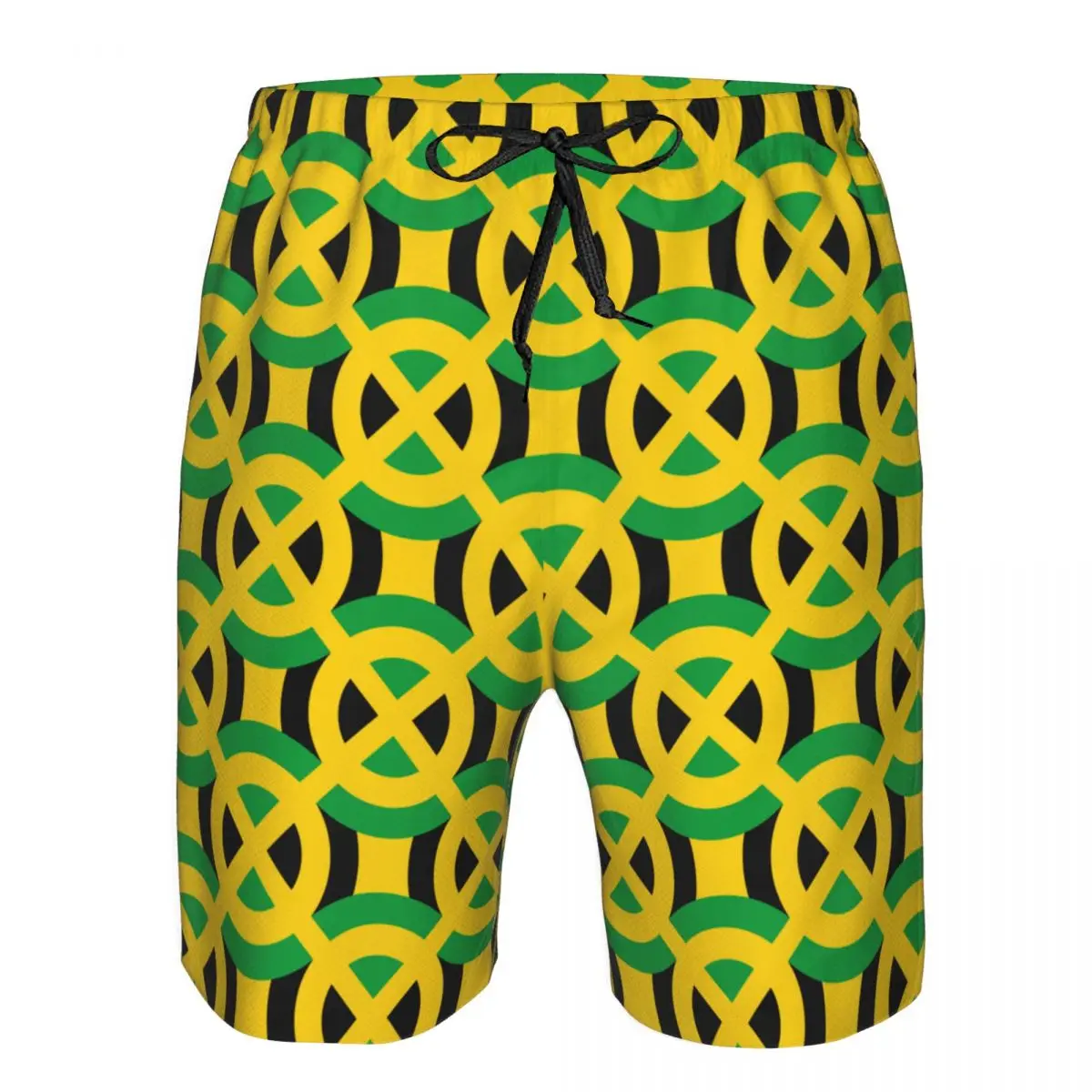 

Swimwear men bermuda Men Shorts Beach Jamaica Flag Quick Dry Seaside Mens Vacation Shorts Male