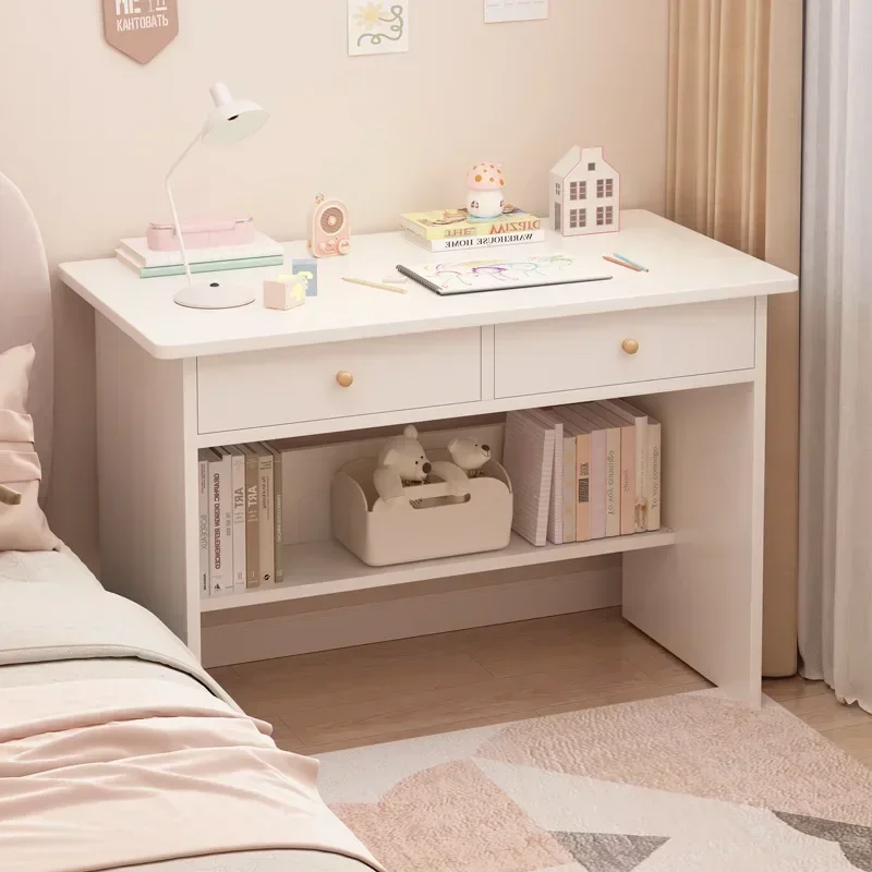 Compact Student Desk Integrated Bookcase Space Saving Bedroom Study Table Student Writing Desk Computer Desk Study Desk