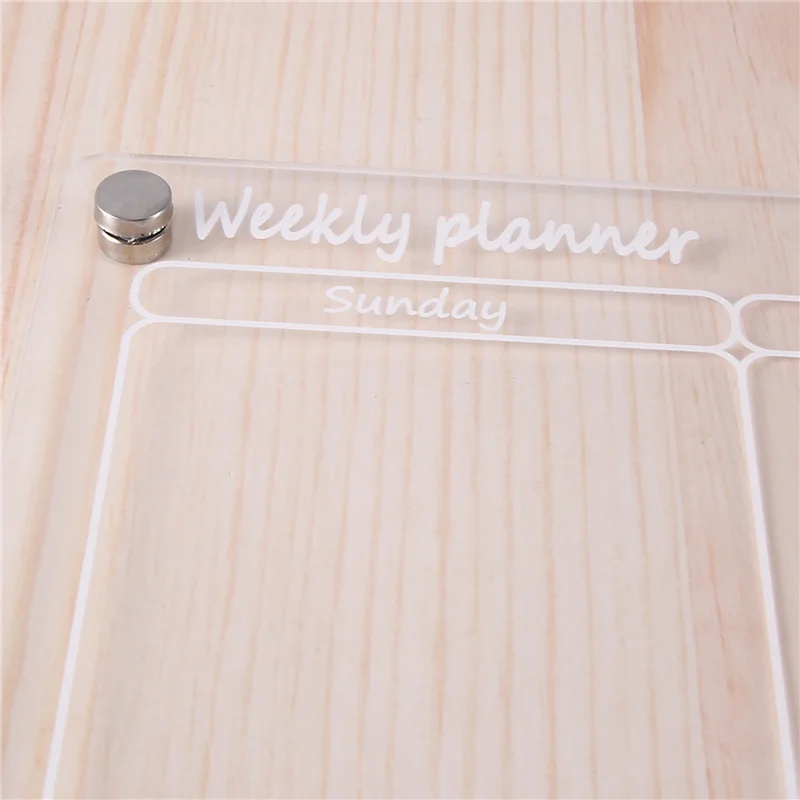 تقويم احترافي للمسح الجاف، لوح مغناطيسي، مخطط أسبوعي، مسح مغناطيسي شفاف، مغناطيسي سهل الاستخدام أ #6