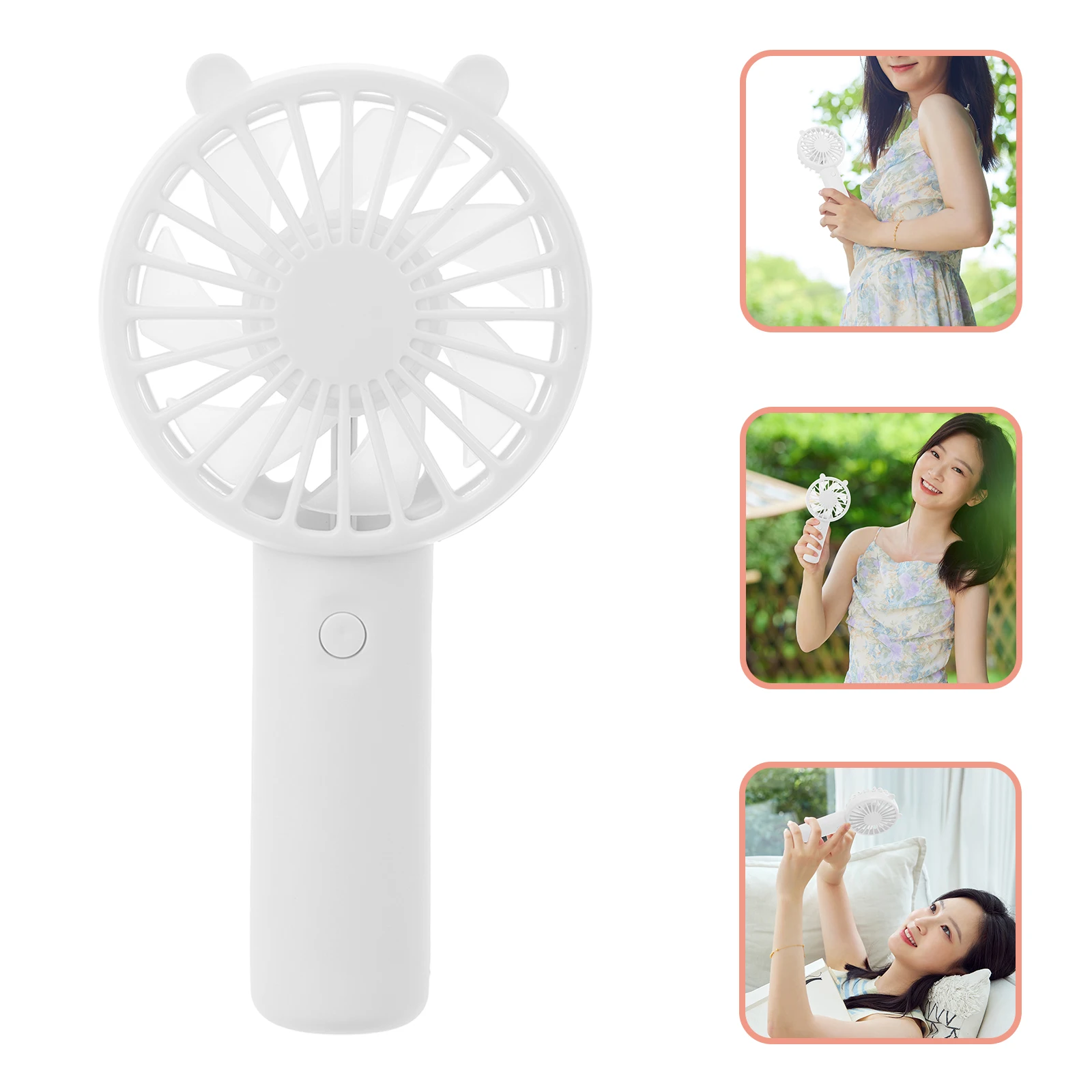 Portable Mini Rechargeable Usb Handheld Summer With Digital Display Silent Operation Long Life Travel Outdoor Indoor Use