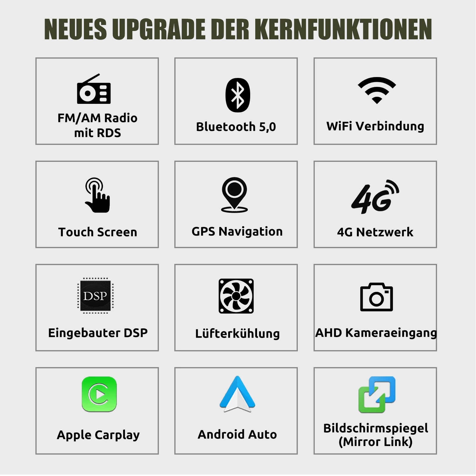 ESSGOO 4G 8-Core Android 14 6 + 128G Carplay Android Auto Für Nissan Qashqai J10 2007-13 2DIN 9 "Autoradio GPS Navi Player FM Wifi – Detail 3