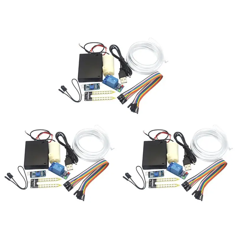 AT05-3X Automatic Irrigation Module DIY Kit Automatic Watering Module Soil Moisture Detection Automatic Water Pumping