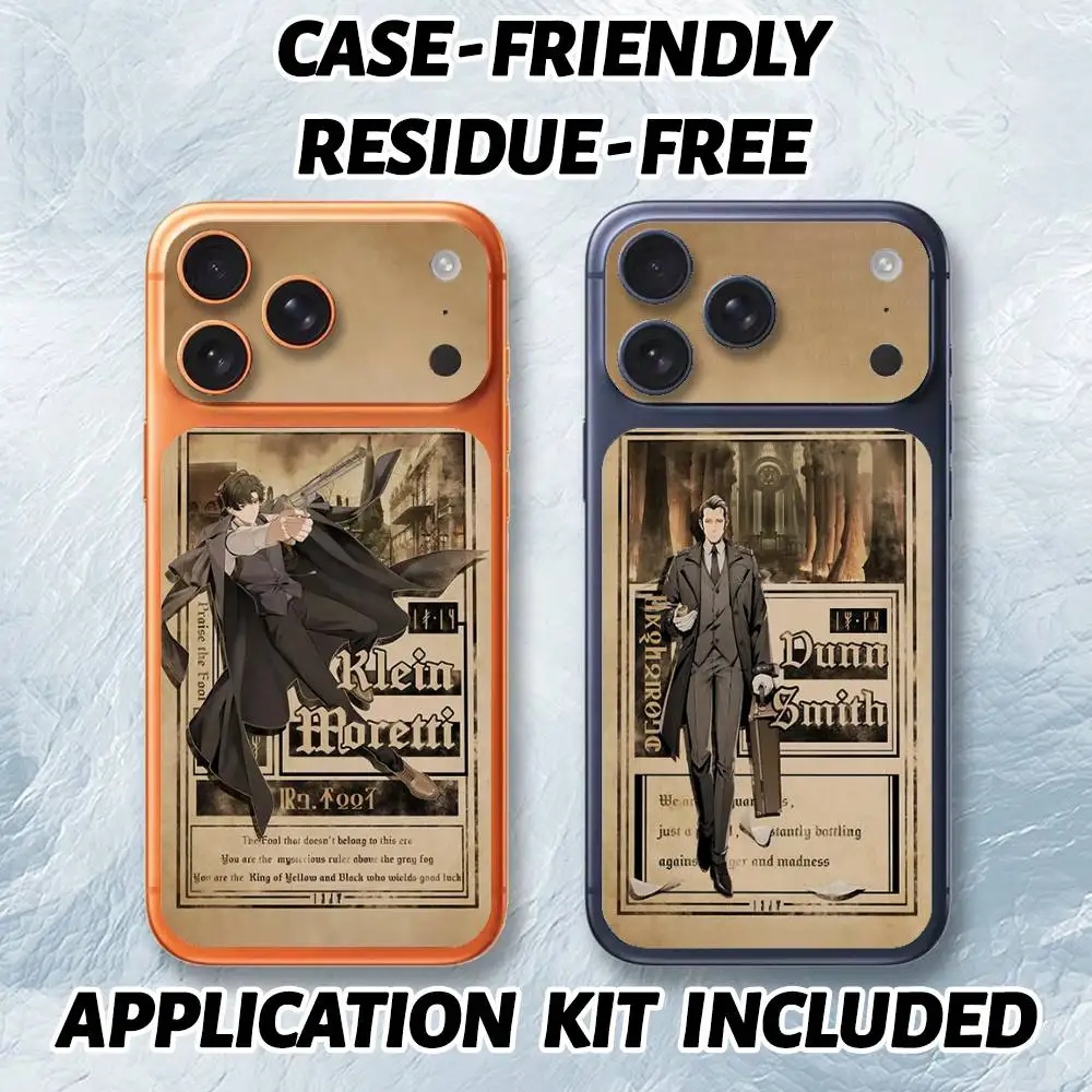 

L-LOTM Винтажная фэнтезийная УФ-пленка-наклейка для iPhone 17 Pro 17 ProMax, однотонная декоративная пленка-скин