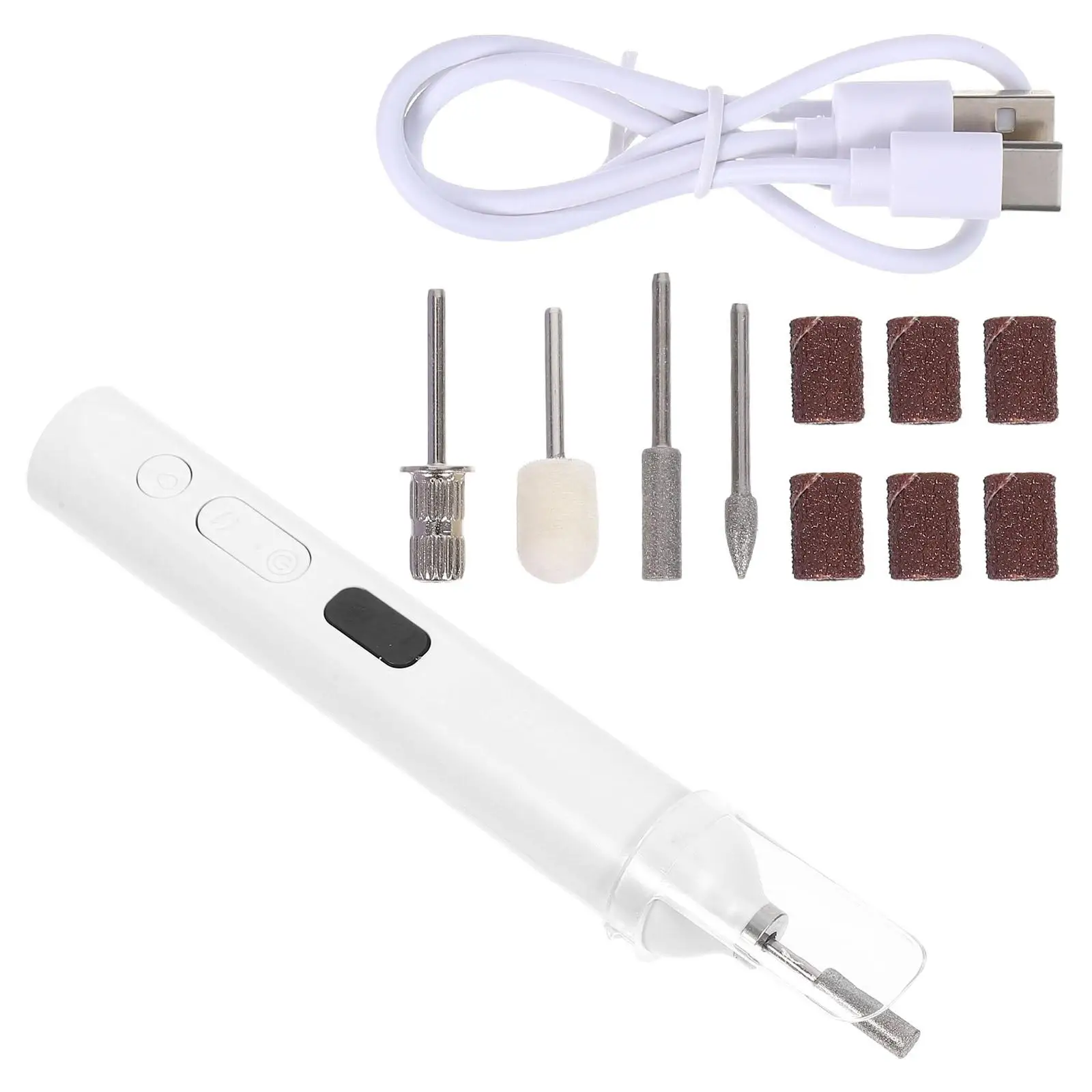

Manicure Machine Cordless Lightweight Nail Care Drill Sanding Discs Bits Plastic