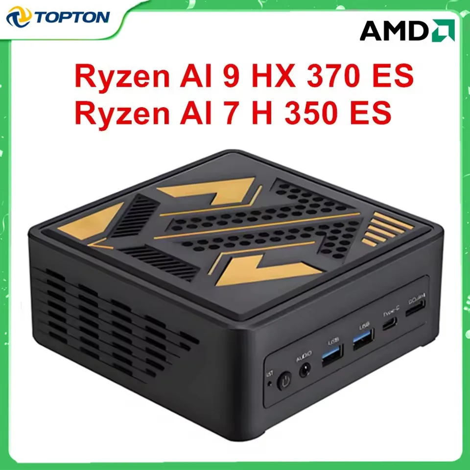Mini PC Topton com Ryzen AI 9 HX 370: A Revolução do Design Sustentável para Gamers e Criadores