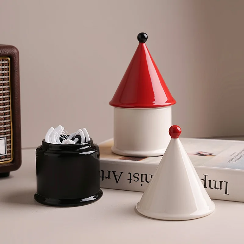 Vintage-Style Toothpick Holder and Cotton Swab Holder for Home Use—Stylish,Home Decor,Toothpick Holder,House-Shape Ornament