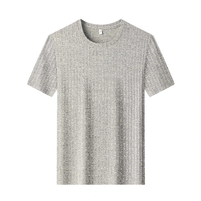 Herren T-Shirts mit Strukturierter Oberfläche und Rundhalsausschnitt, Sommerliche Lässige Atmungsaktive Feuchtigkeitsableitende Oberteile für Männer, Tägliche Kleidung – Detail 26
