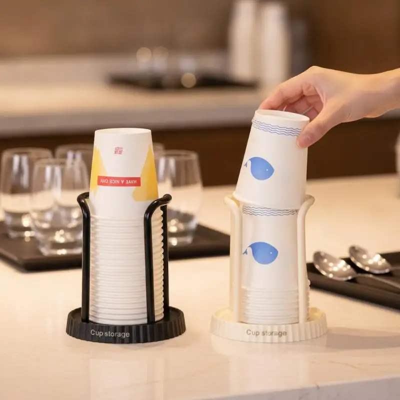 Commercial Grade Paper Cup Holder Anti-Drop Disposable Cup Storage Rack for Bubble Tea Shop Coffee Restaurant