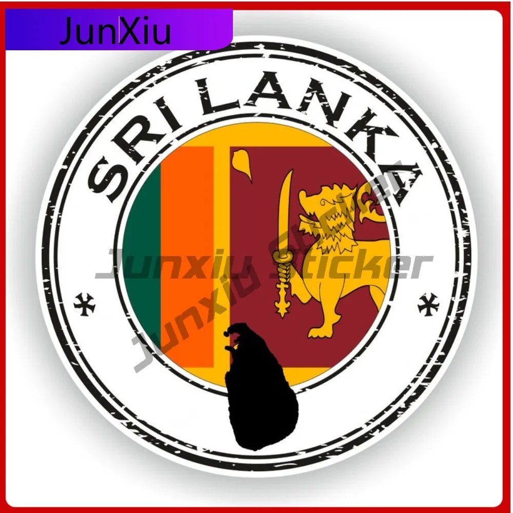 

Sri Lanka Seal Round Flag Trendy Vehicle Body Decoration Commonly Used On Bumpers Rear Windows And Trunks With National
