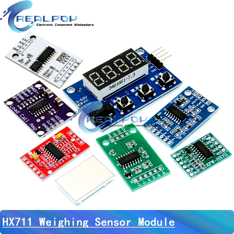 Load Cell HX711 AD Module Weight Sensor Electronic Scale Aluminum Alloy Weighing Pressure Sensor For Arduino