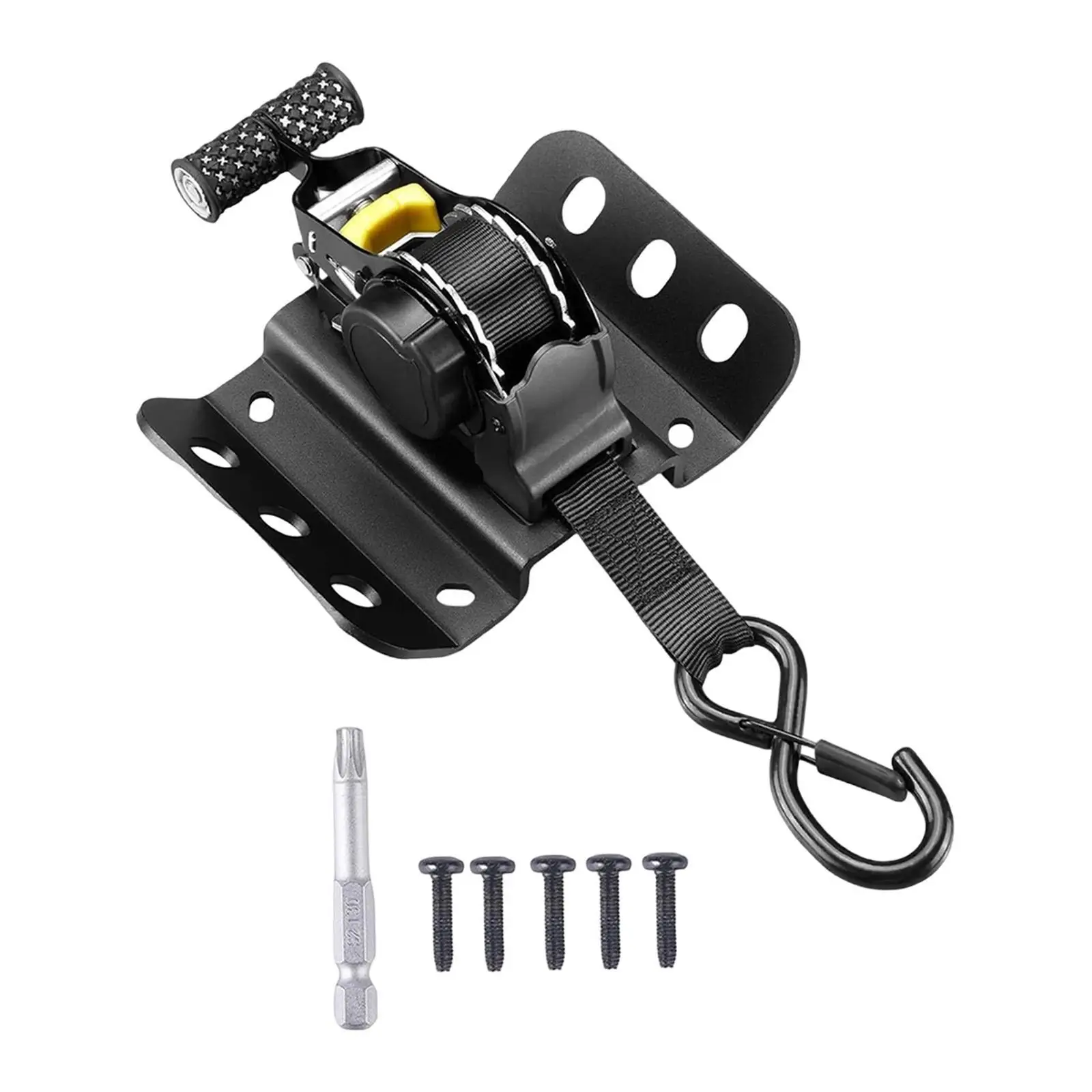 Steel Retractable Ratchet Tie Down Strap Load Fastening High Performance Quick Closure for Vehicle Trailers and Boats