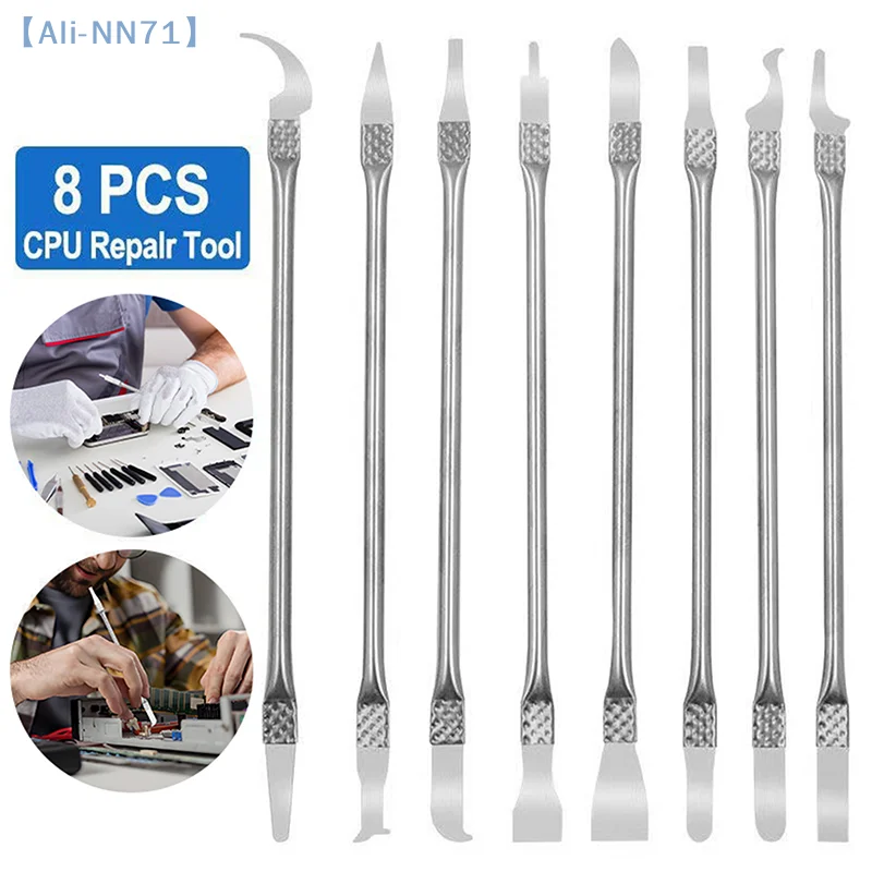 

【NN71】1 шт., набор 8 в 1, инструмент для ремонта электроники для изогнутого экрана, монтировка из нержавеющей стали 304, набор для разборки и удаления