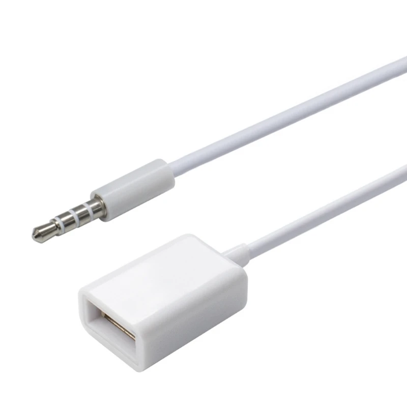 0xxd السيارات 3.5 مم واجهة USB سلك سلك كبل الكبل الكبل لدفق الموسيقى mp3 في أنظمة ستيريو السيارة المحسنة