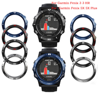 Ring Case For Garmin Fenix 7 5X Plus 6 6s 6x Pro / Sapphire Smart Watch Ring Bezel Styling Frame Case Cover Metal Rings Anti Scr