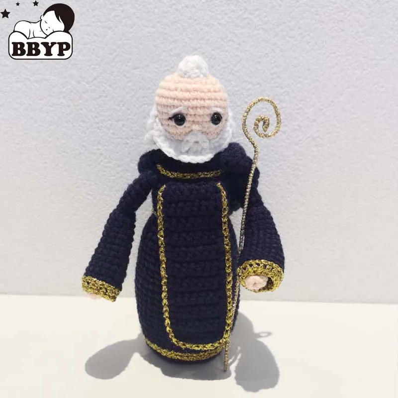 

Вязаная крючком кукла Сан-Бенто ручной работы-плюшевые куклы День отца Рождественский подарок Декор детской комнаты подарки