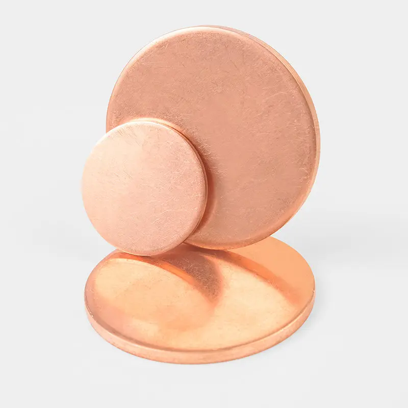 Picture 5: 1~4pcs T2 Pure Copper Disc Plate H62 Copper Disc Circle Plate Gasket Parts Thickness：0.1/ 0.2 /0.3 /0.4mm ID: 5~300mm