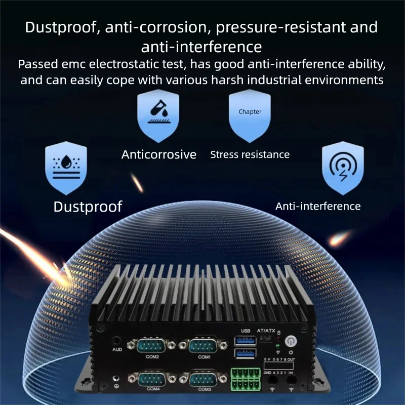 UNO Series Industrial Fanless Mini Computer With Intel i5-6300U Processor Dual LAN VGA Port M.2 SSD DDR3 DDR4 Support Soft Route