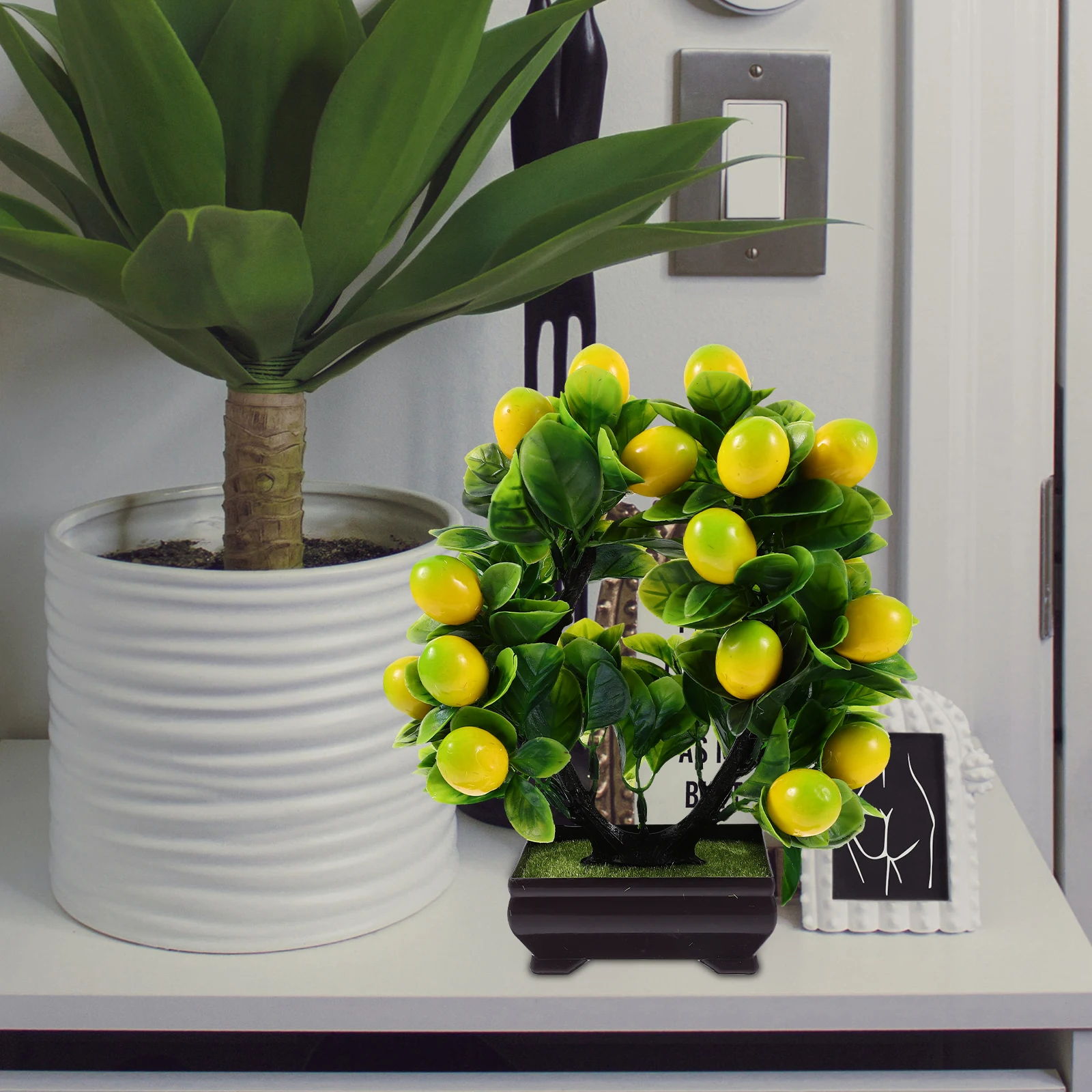 

Artificial Potted Plant Faux Bonsai Realistic Fake Plants for Home Office Shop Decoration Simulation Plant Ornaments