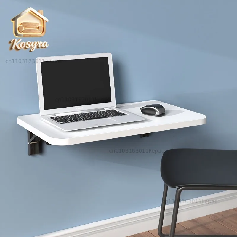 Wall Mounted Desk Folding Wooden Shelf Table for Small Apartment Space Saving Computer Desk Minimalist Wall Desk for Home Office