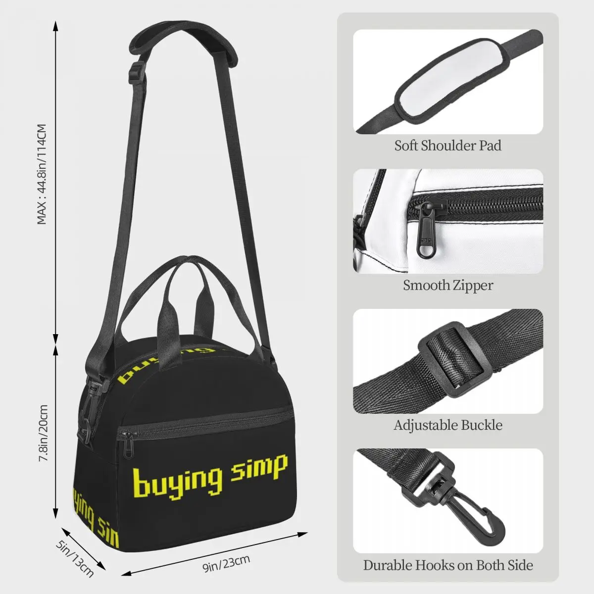 Runescape Buying Simp Lunch Bags Insulated Bento Box Leakproof Lunch Tote Picnic Bags Thermal Bag for Woman Kids