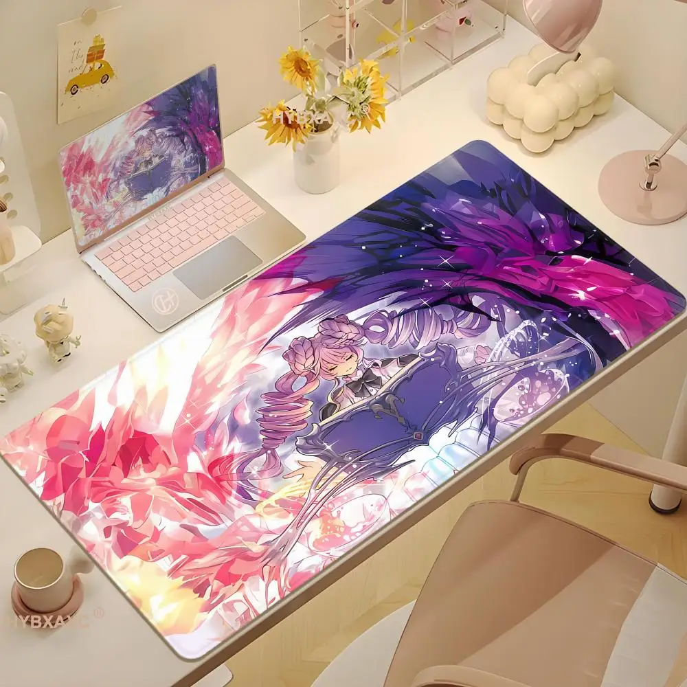 HYBXAXC YuGiOh Mädchen Tisch-Spielmatte Vaalmonica TCG CCG Matte Sammelkartenspiel Mauspad Gaming-Spielmatte 60x35cm Mauspad Gratis Tasche