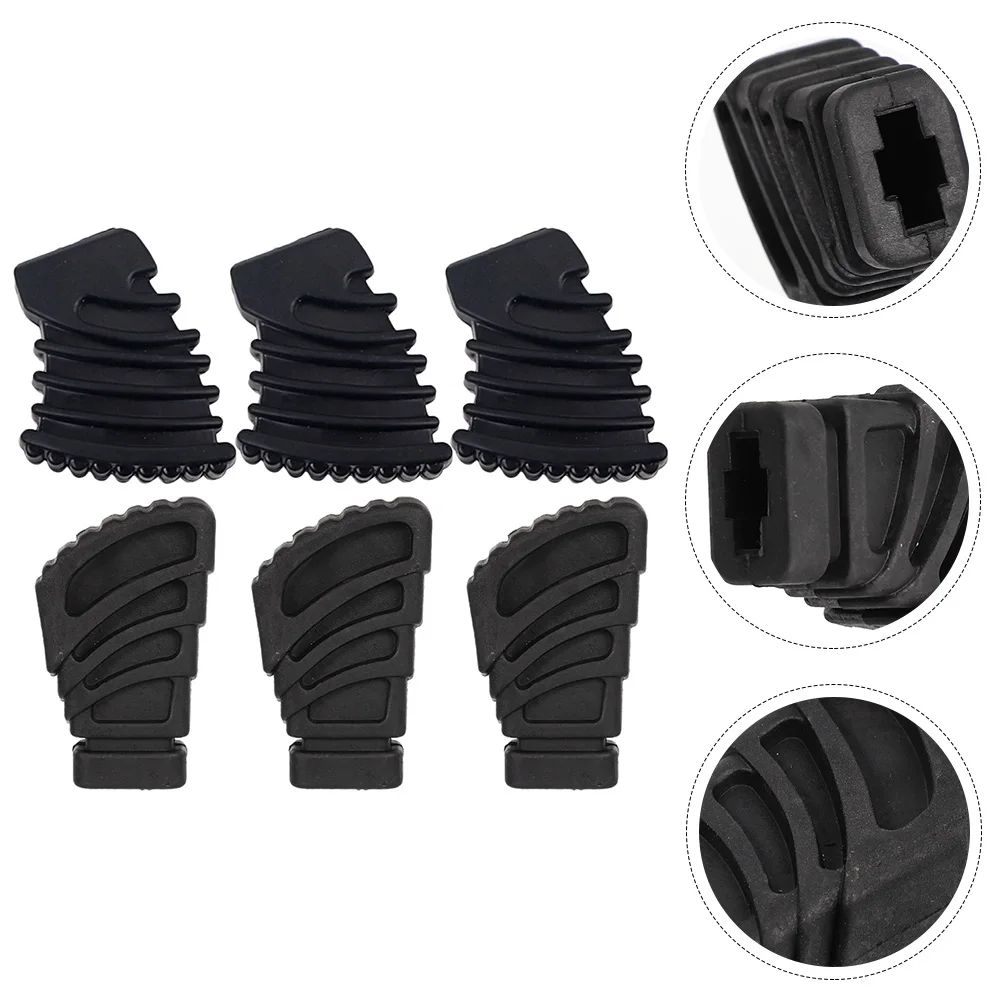 

6 Pcs Drum Pads Kit Stand Rack Protector Racks Rubber Feet Mat Supply Replacement