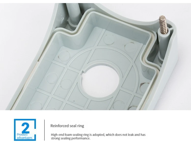 1 Stück wasserdichte Schaltkasten-Steuerbox mit 1/2/3/4/5 Löchern, industrielle Anzeigeleuchte, elektrische Kunststoff-Not-Aus-Box 22m – Detail 8