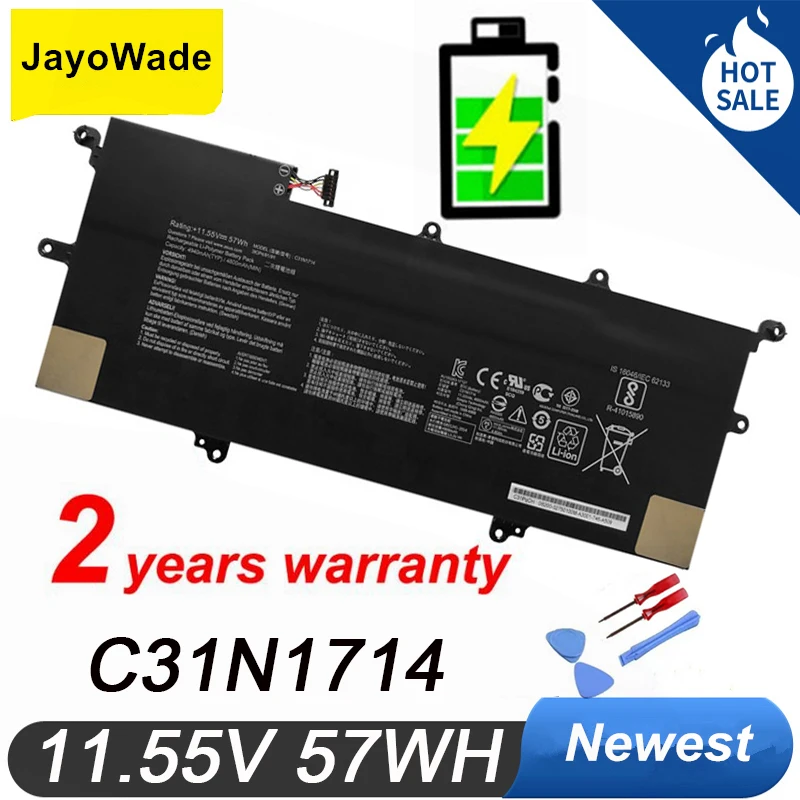 

New C31N1714 Laptop Battery for ASUS ZenBook Flip 14 UX461UA UX461UN UX461FA UX461FN 2-in-1 UX461UA-E1072T E1022T E1091T C31PQCH