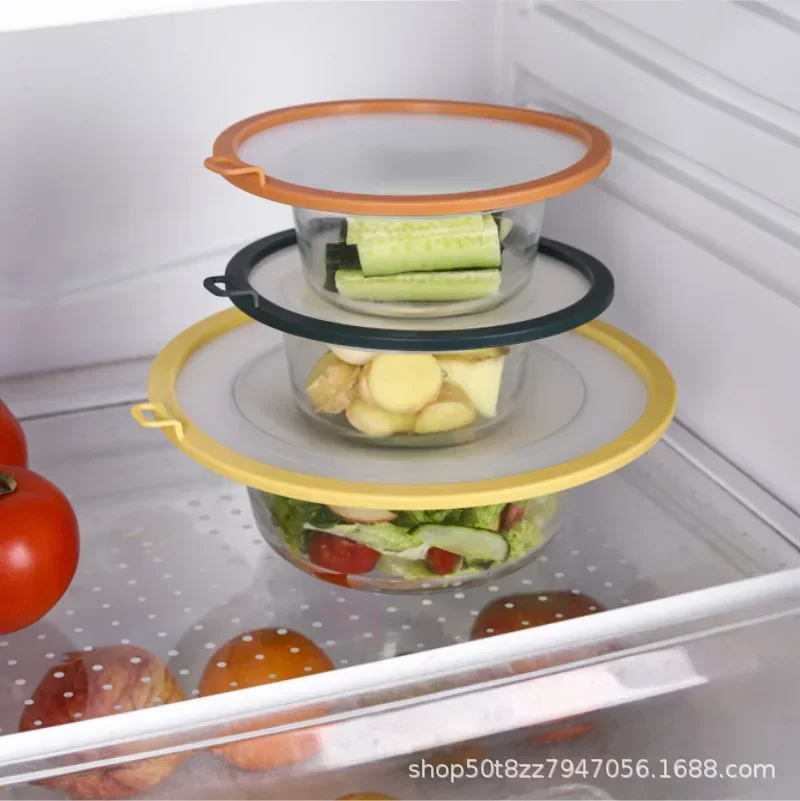 S/L Reusable Food Covers Silicone Bowl Lids Cup Seal Covers Prevent Dust and Flies Universal Leakproof Bowl Stretchy Wrap Cover